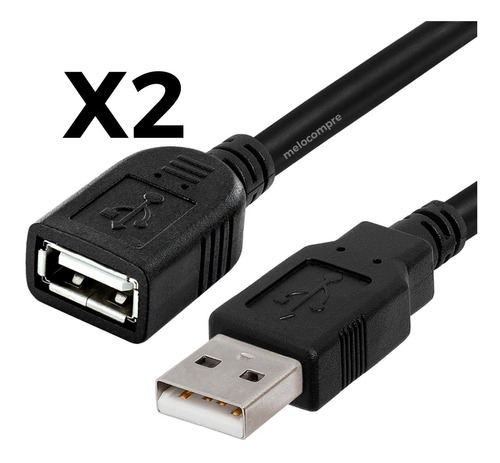 Cable Extencion Usb 1.5 Metros Macho A Hembra