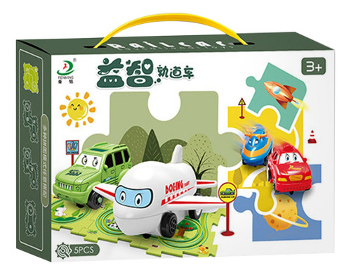 Puzle Infantil T Diy Assembly 6008 Con Forma De Carro Eléctr