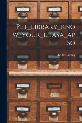 Libro Pet_library_know_your_lhasa_apso - The Pet Library