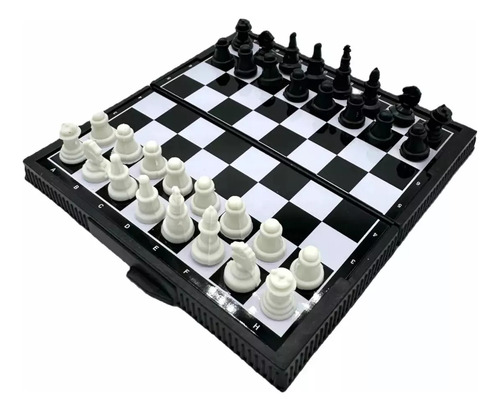 Mini Juego De Ajedrez Magnético En Estuche Tablero Portátil