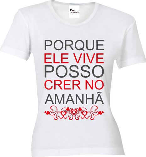 Camiseta, Baby Look, Regata, Cropped Fé Religião