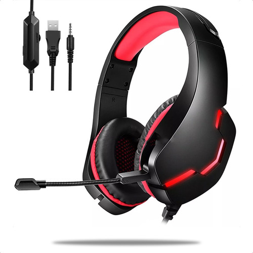 Auriculares Headset Gamer Microfono Led Profesionales J10