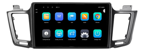 Central Multimidia Rav4 13/19 9p Android 2gb 64gb Carplay