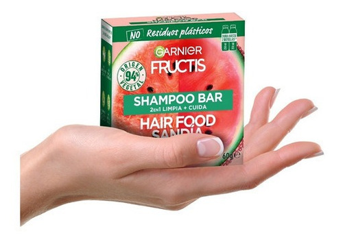 Shampoo En Barra Garnier Hair Food Sandía Fructis