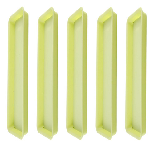 5x Platillos Plantadores Bandejas Compactas Verde