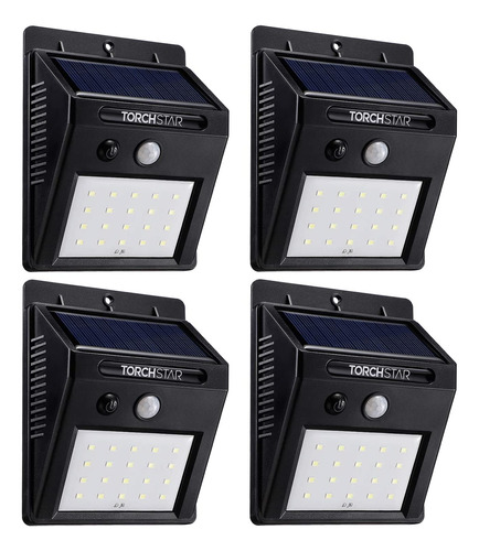 Torchstar - Luz Led Con Sensor De Movimiento Solar Para Exte