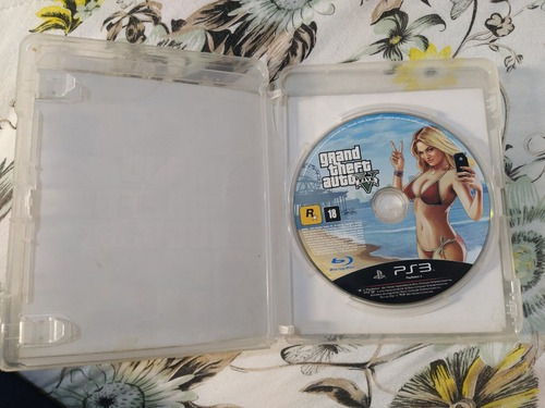 Jogo Midia Fisica Playstation 3 Gta 5 V Caixa Quebrada D552