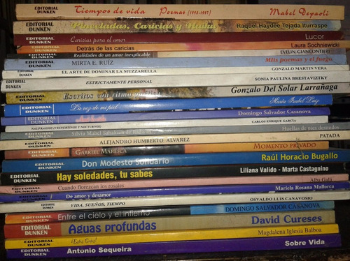 Imagen 5 de 6 de Lote De 70 Libros De Poesia * Editorial Dunken *
