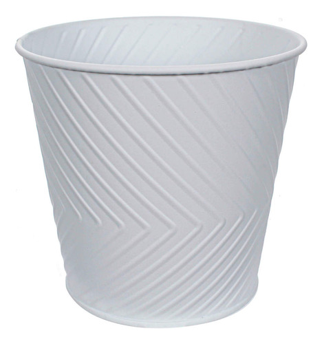 Base Metal Blanco Mate Centro Mesa Jardin 14x12cm Mylin 1pz