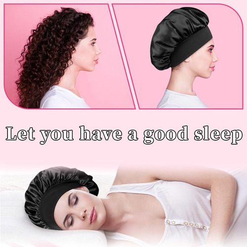 Hat Gorro Para Dormir, Gorro De Satén Con Banda Elástica