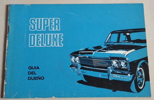 Libro Manual Del Usuario: Chevrolet 400 Super De Luxe 1969