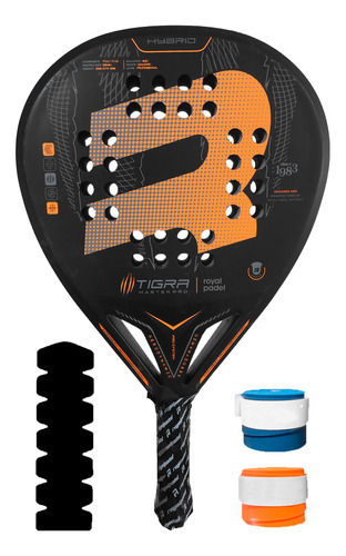 Paleta Royal Padel: Tigra + 2 Cubre + Prot + Bolsa Royal