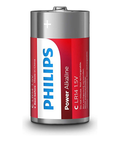 Pila Alkalina Lr14 Blister X 2 Tamaño C - Philips