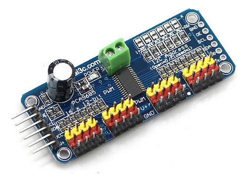 Controlador De Servomotor Pwm De 16 Canales Diy Para Arduino