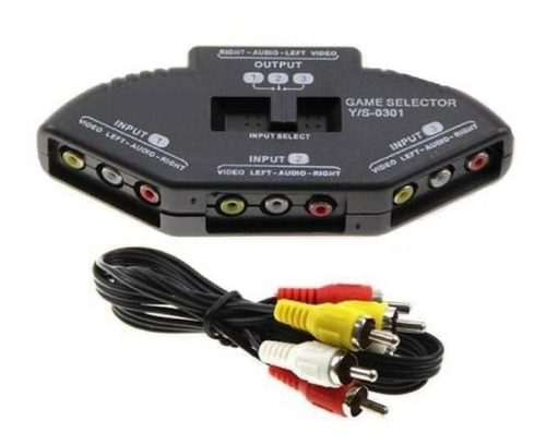 Imagem 1 de 3 de Chave Seletora Audio Video - Chaveador Rca Mercado Envios