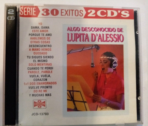 Cd Doble Algo Desconocido De Lupita D´alessio