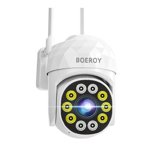 Cámara de seguridad  BOEROY MZB10 con resolución de 2MP visión nocturna incluida blanca