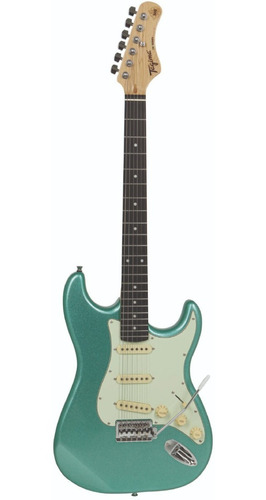 Guitarra Eléctrica Tipo St Tagima Verde Metalico Tg-500-msg