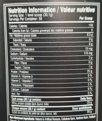 Proteina Isolate 100% Whey - Cellucor - Vainilla