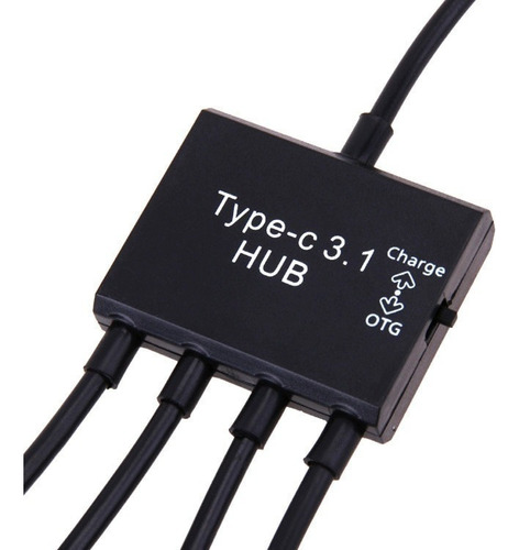 Splitter Adaptador Tipo C Hub Otg Carga Teléfono Y Tableta