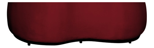 Puff Decorativo Beatriz Orgânico Veludo Vermelho