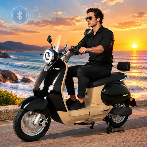 Cavalletta C12 Scooter/bike Elétrica 60v 1000w Lítio 75km