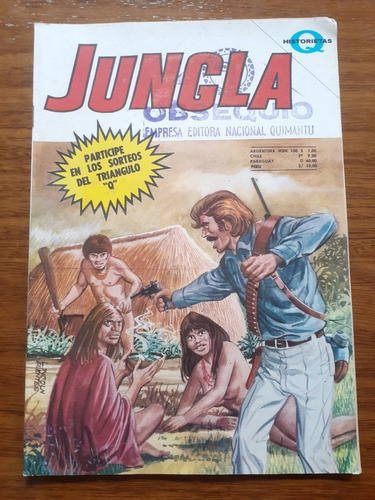 Cómic Jungla Año 3 Número 138 ( Hombres En La Jungla ) Editora Nacional Quimantú 1971 