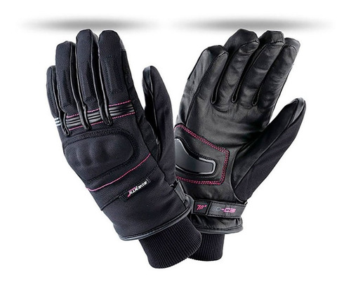 Guantes De Moto Seventy Sd-c31 Mujer Invierno Urban Negro