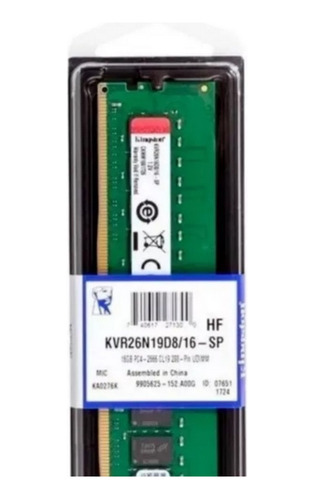 Memoria Ram Pc Kingston Ddr4 16gb Pc4-21300 2666mhz Nueva