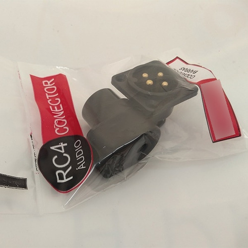 Conector Rc4a-i (áudio) 4 Polos/2 Vias - Com Parafusos