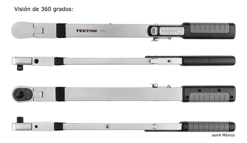 Tekton. Llave Dinamométrica De Viga 1/2 Pulgada. 72 Dientes.