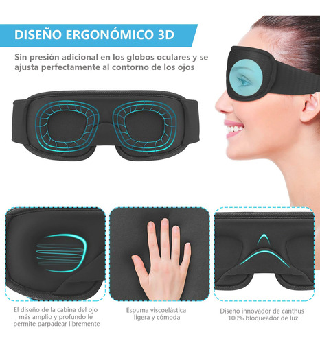 Máscara For Dormir De Algodón 3d, Máscara For Dormir