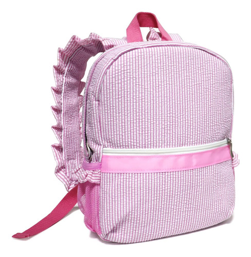 Mochila Infantil C/ Diseño De Flor En Corres Ajustables-rosa
