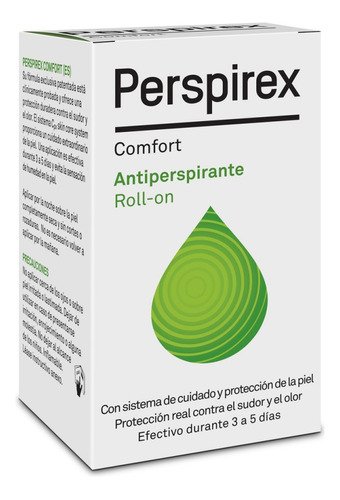 Antitranspirante roll on Perspirex Comfort 20 ml