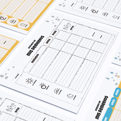Kit Para Imprimir Calendario Y Horario De Mis Remedios
