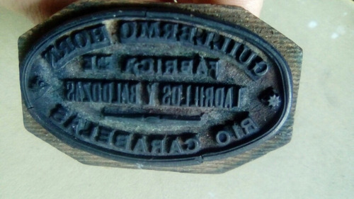 Antiguo Sello De Fábrica De Baldosas Y Ladrillos 