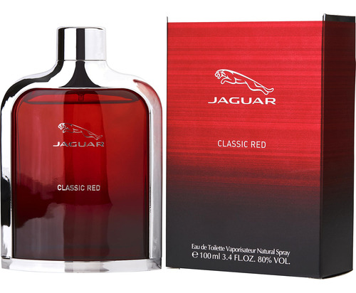 Perfume Jaguar Classic Red Edt En Aerosol Para Hombre, 100 M