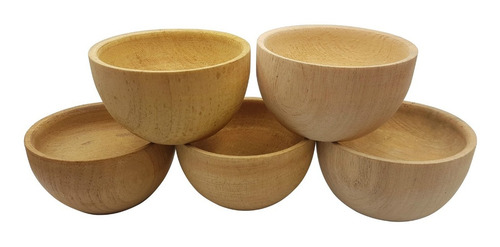 Cazuela Cuenco Dip Picada Salsas De Madera 12cm Para Pintar