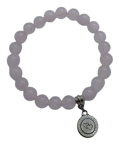 Imagem 3 de 7 de Pulseira De Esfera 8 Mm De Quartzo Rosa Pedra Do Amor