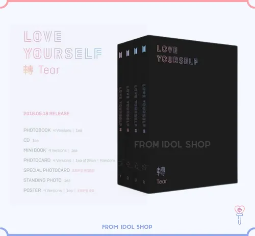 Album Bts Love Yourself: Tear Original / Set 4 Albums Set