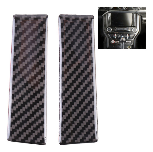 2 Pcs Car Central Display Panel Sticker For Ford Mustang 201
