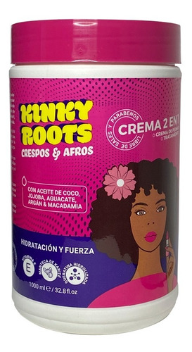 Kinky Roots Crema 2 En 1 X1000m - Ml A $32