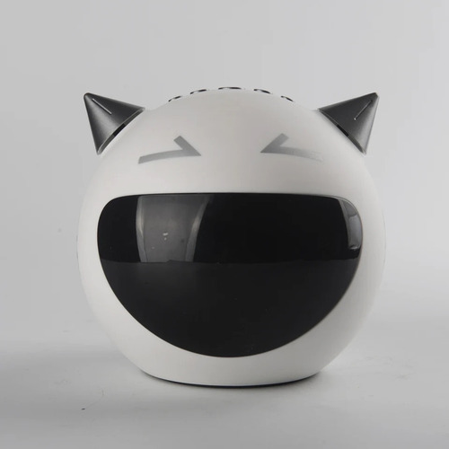 Mini Parlante Bluetooth Forma De Gato Color Blanco