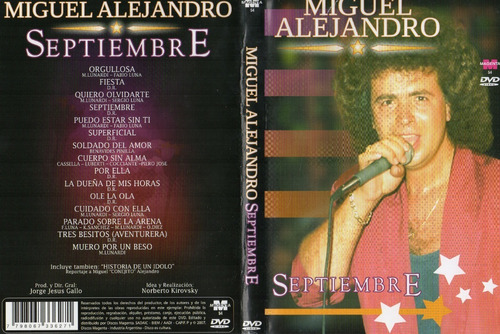 Dvd Miguel Alejandro  Septiembre 