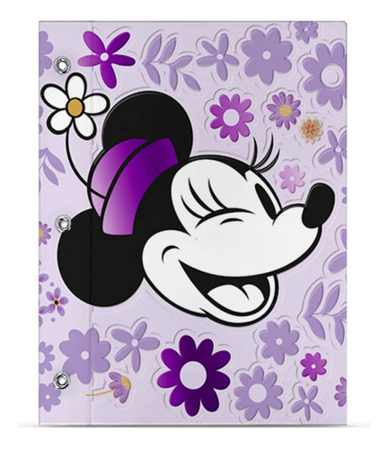 Carpeta Escolar N3 Con 2 Tapas Minnie Mouse - Mooving