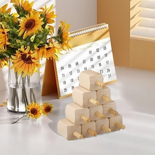 10 Peças Dreidels De Madeira Brinquedos De Rotação Em