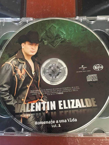 Valentin Elizalde Homenaje A Una Vida Cd Y Dvd (Usado)