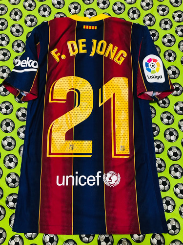 Jersey Vaporknit Nike Fc Barcelona 2020 2021 Frenkie De Jong (Usado)