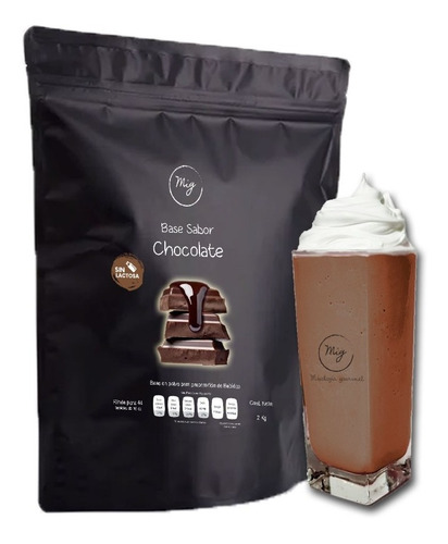 Base para frappé y latte sabor chocolate 2kg Mig