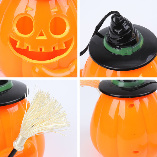 Lámpara Led Nocturna Con Forma De Calabaza, 1 Unidad, Decora
